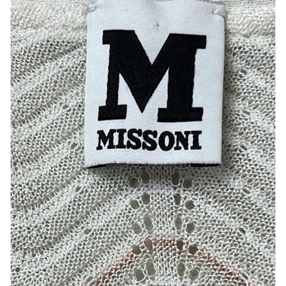 MISSONI Multicolored METALLIC BUTTON DOWN TOP. M - Picture 6 of 9